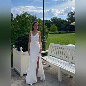 Ivory Silk Slip Dress